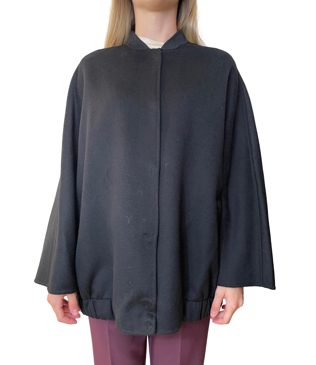 Vicolo Cappotto Bomber Nero Donna