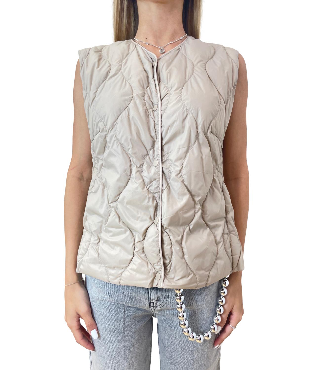 Vicolo Gilet Tortora Donna