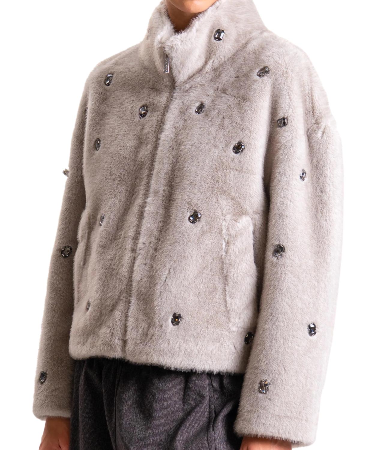 Vicolo Cappotto Ecopelliccia Tortora Donna