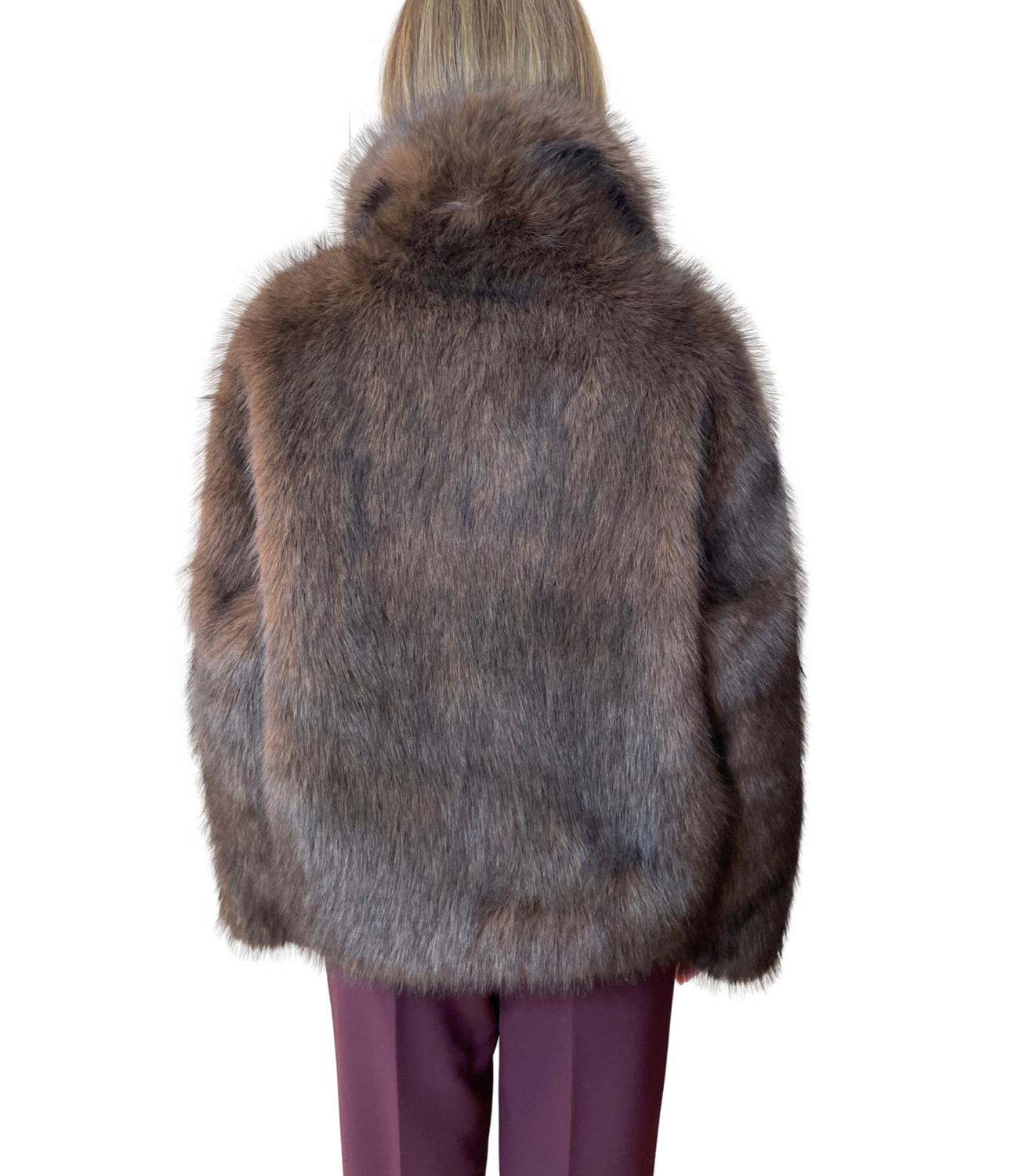 Vicolo Cappotto Denim Blu Donna