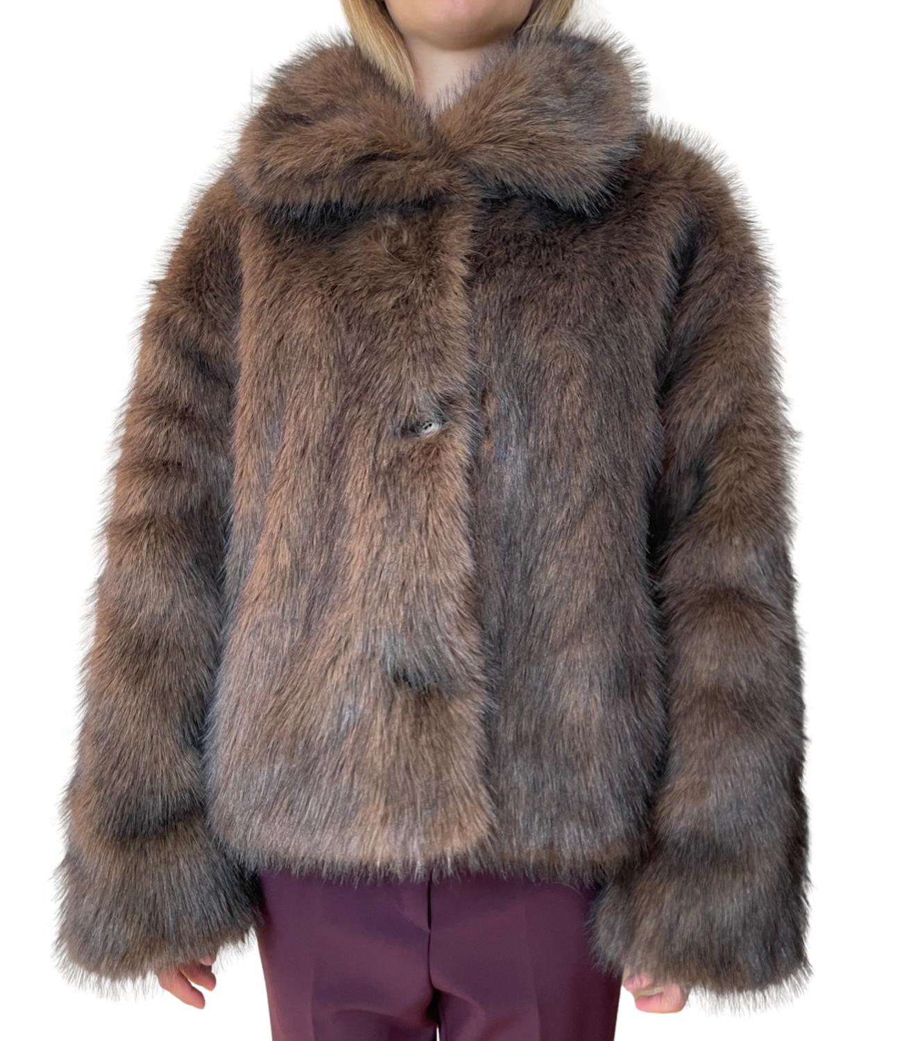 Vicolo Cappotto Denim Blu Donna