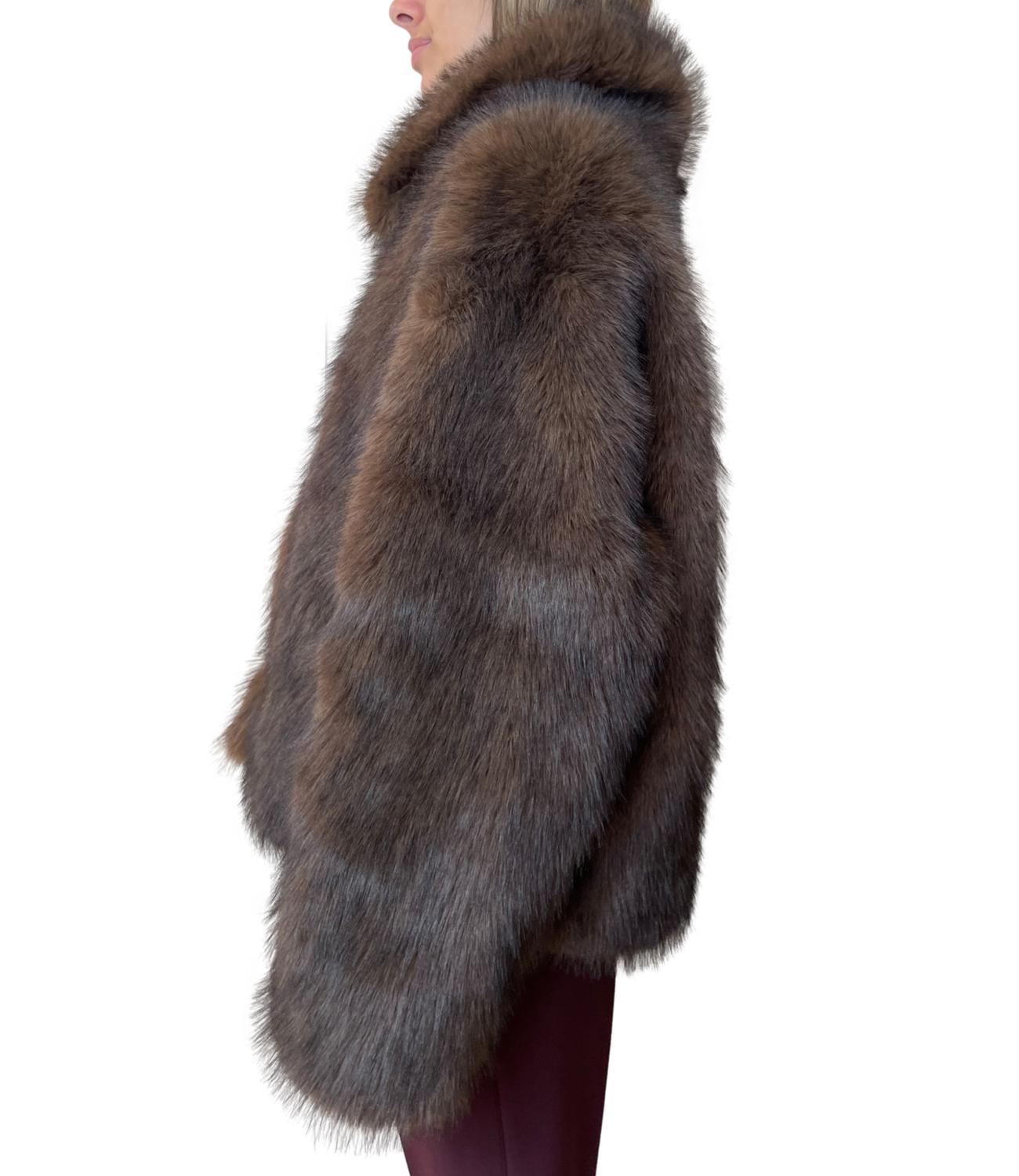 Vicolo Cappotto Denim Blu Donna