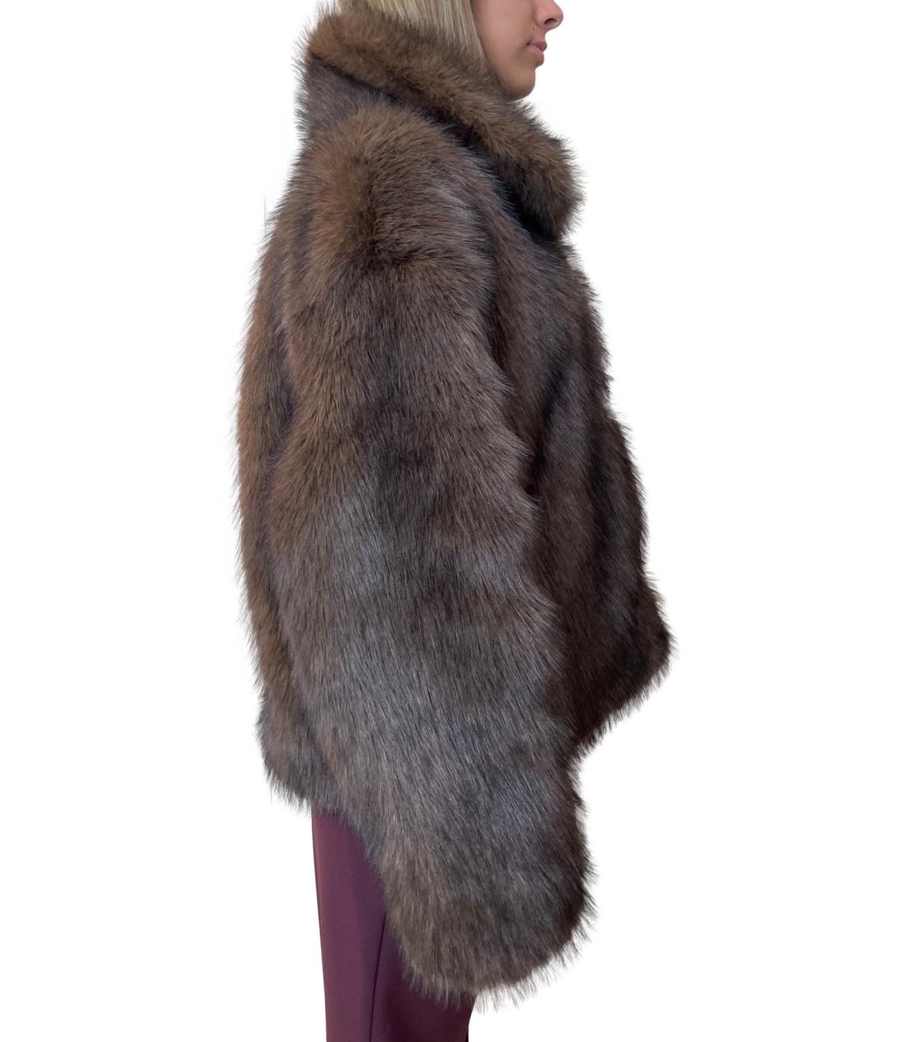 Vicolo Cappotto Denim Blu Donna