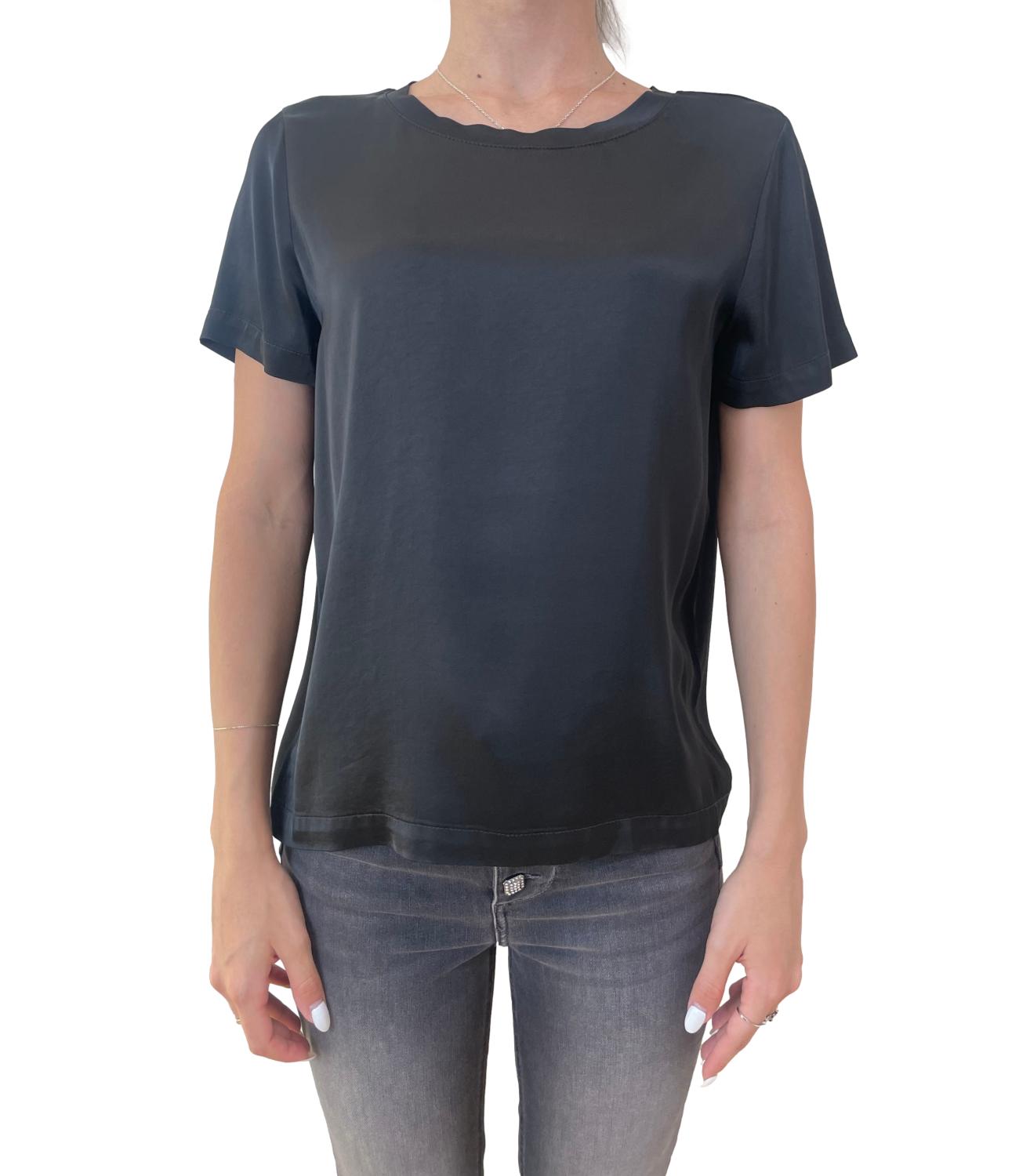 Vicolo t-shirt raso nera donna