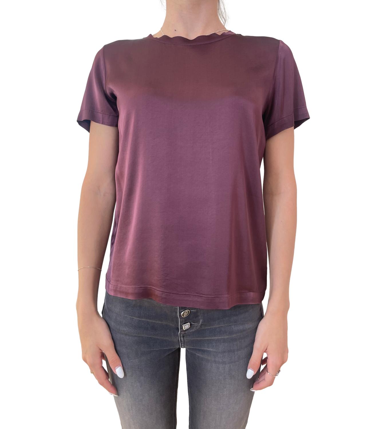 Vicolo T-shirt Raso Vino Donna