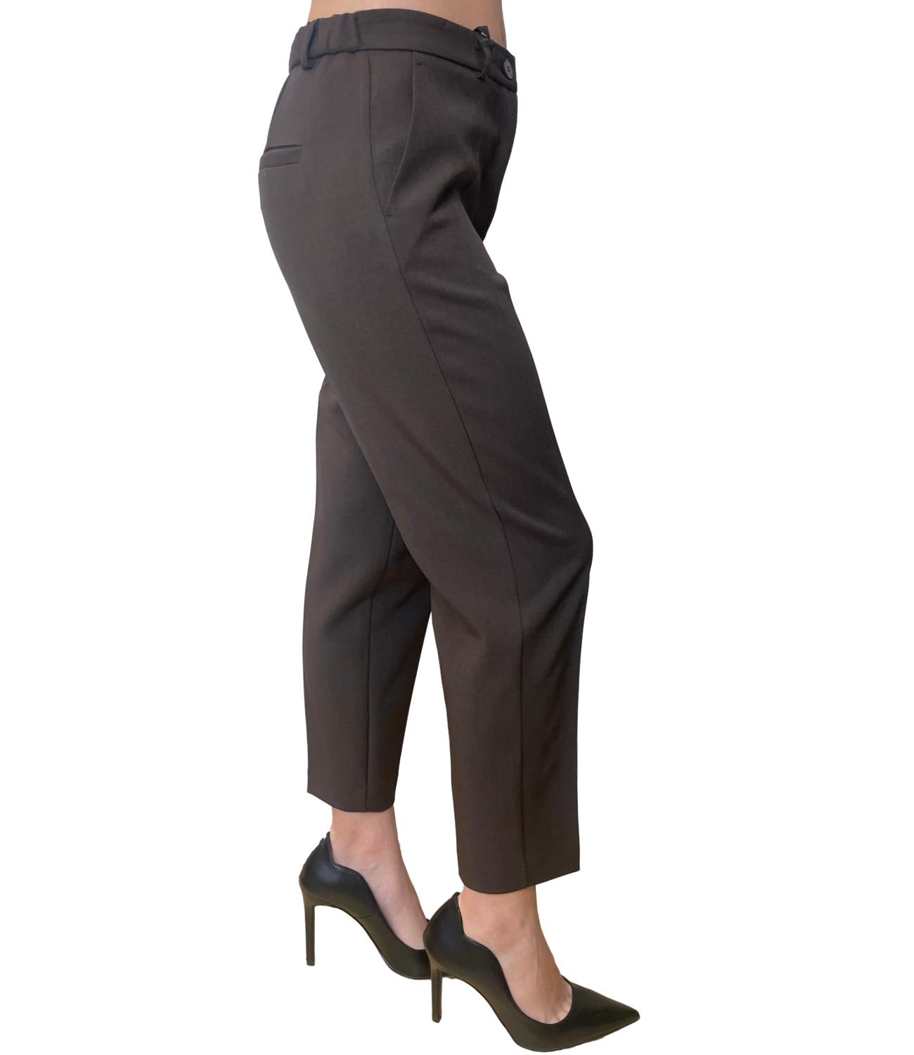 Vicolo Pantalone Carrot Marrone Donna