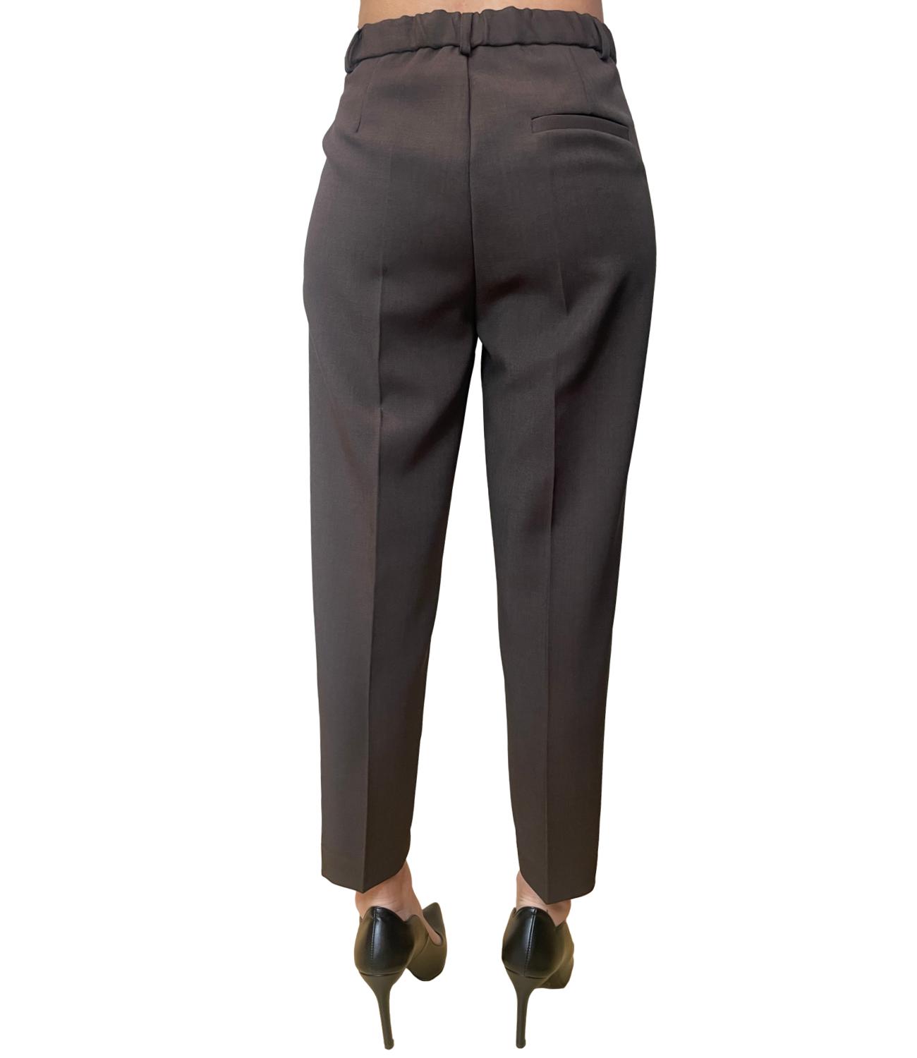 Vicolo Pantalone Carrot Marrone Donna
