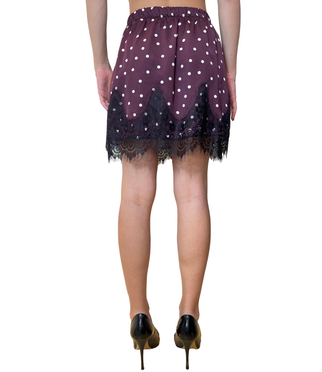 Vicolo Gonna Pois Bordeaux Donna