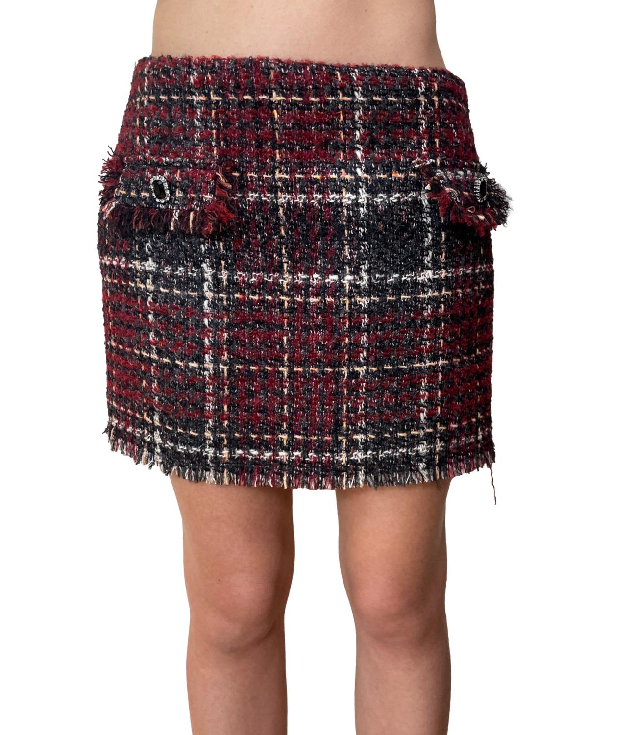 Vicolo Gonna Tweed Multicolor Donna