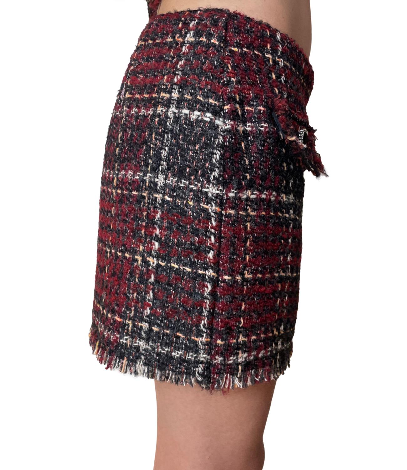 Vicolo Gonna Tweed Multicolor Donna