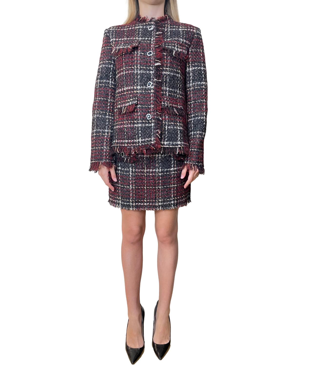 Vicolo Gonna Tweed Multicolor Donna