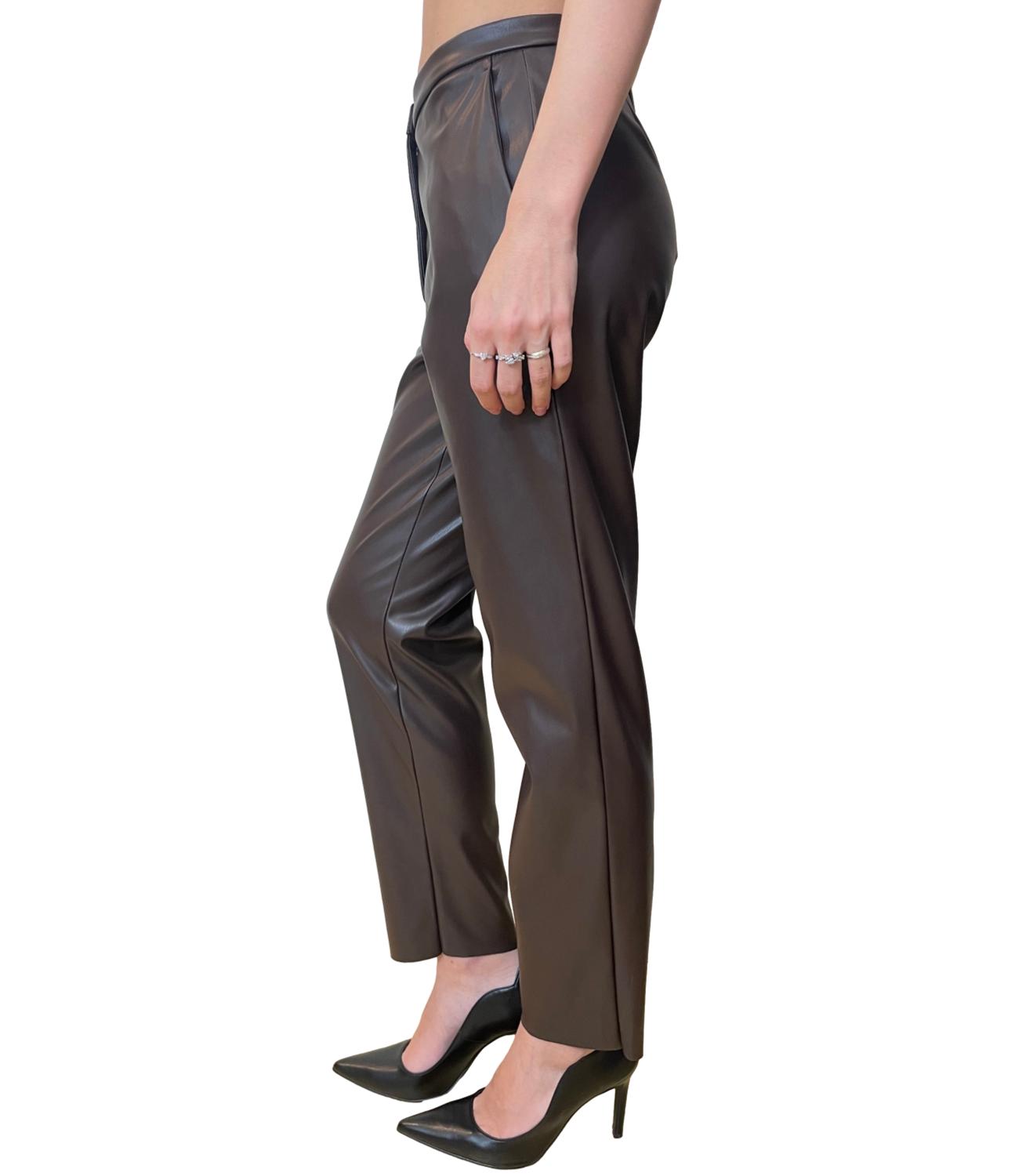 Vicolo Pantalone Ecopelle Moro Donna