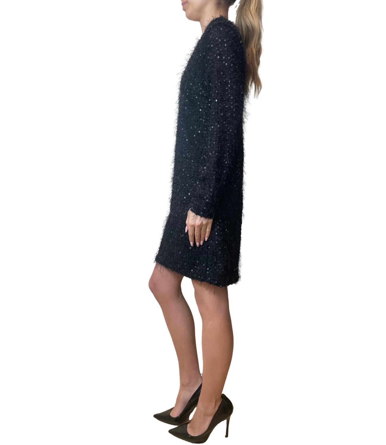Vicolo Abito Paillettes Nero Donna