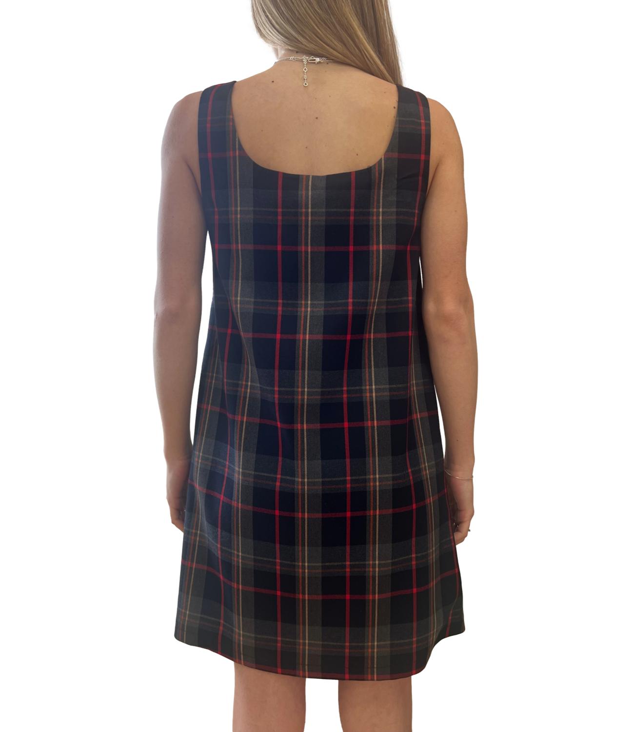 Vicolo Abito Tartan Multicolor Donna