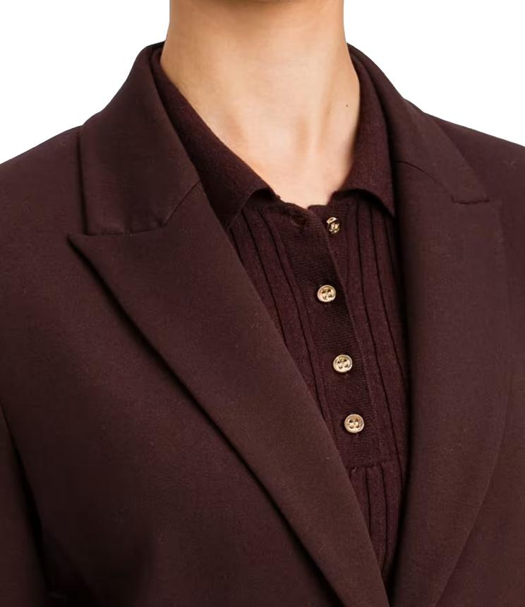 Actitude Twinset Giacca Chocolate Plum Donna