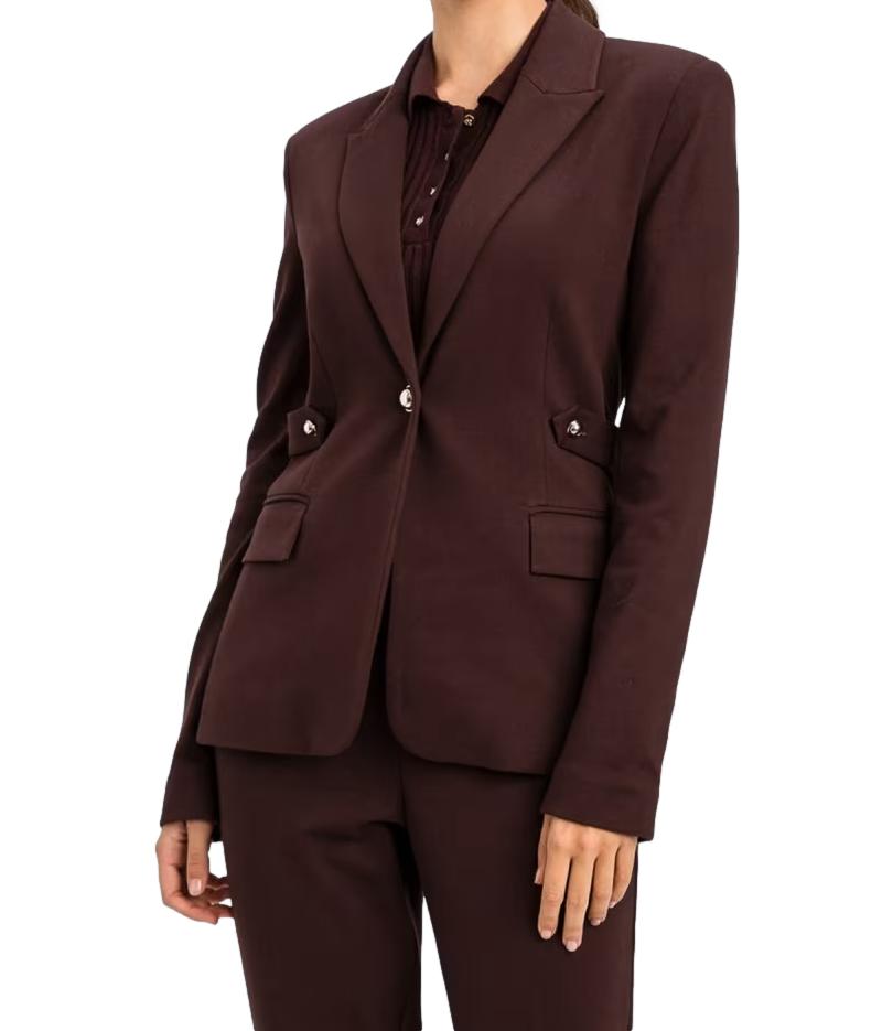 Actitude Twinset Giacca Chocolate Plum Donna