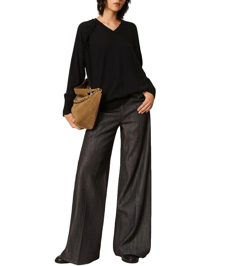 Actitude Twinset Maglia Nero Donna