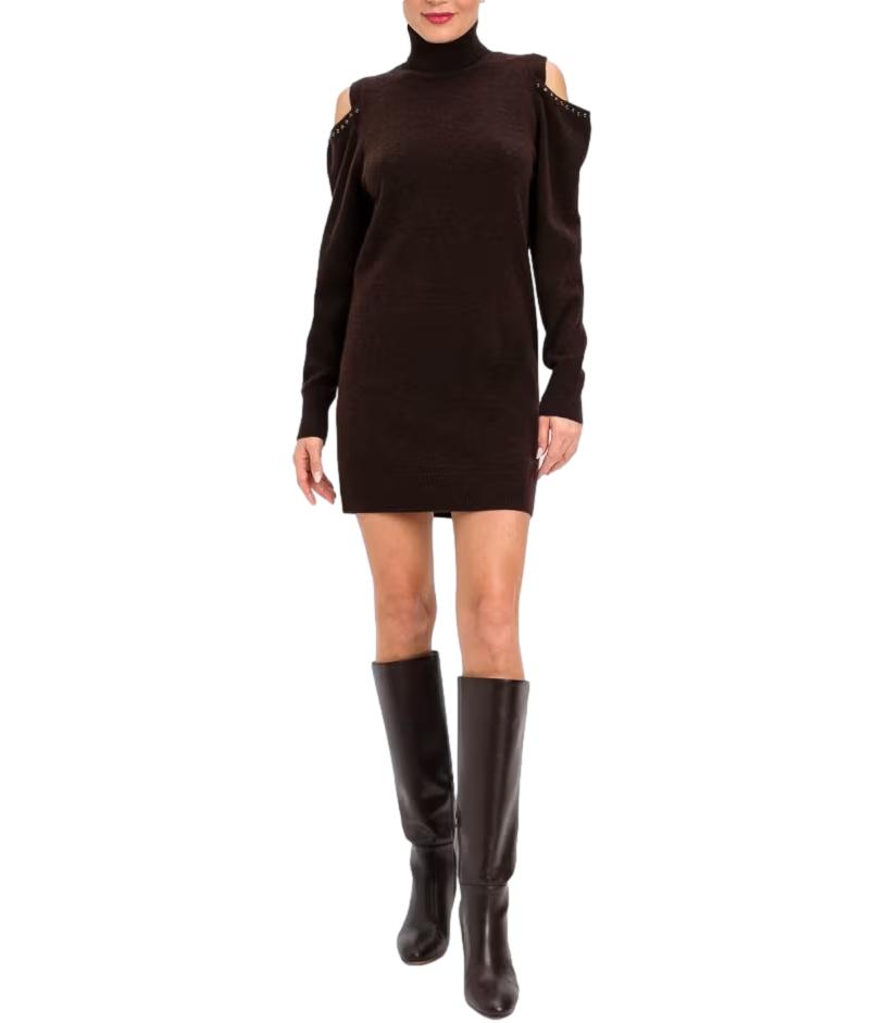 Actitude Twinset Abito Chocolate Plum Donna