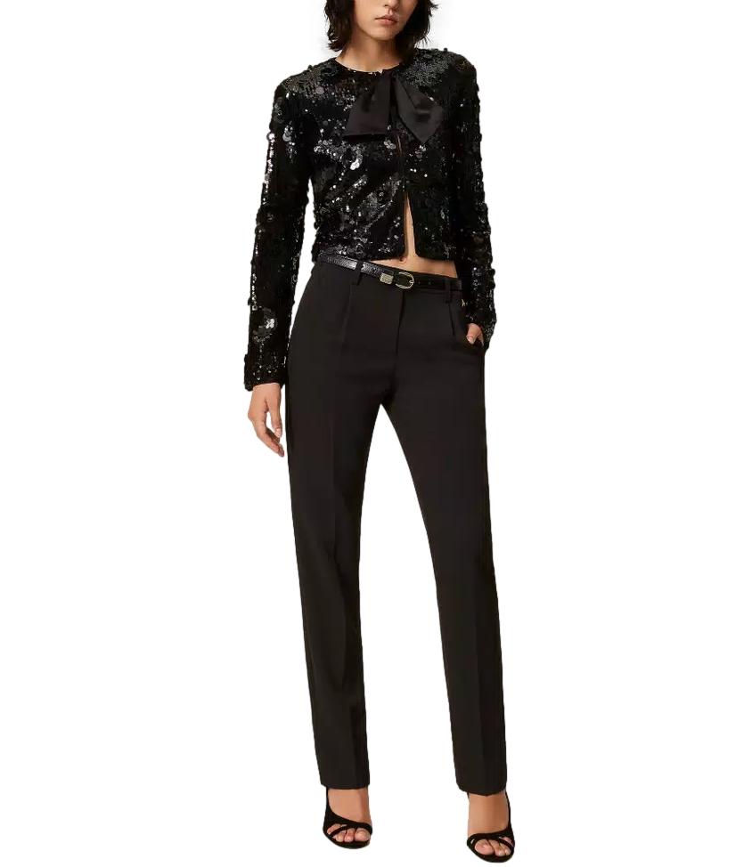 Actitude Twinset Pantalone Nero Donna
