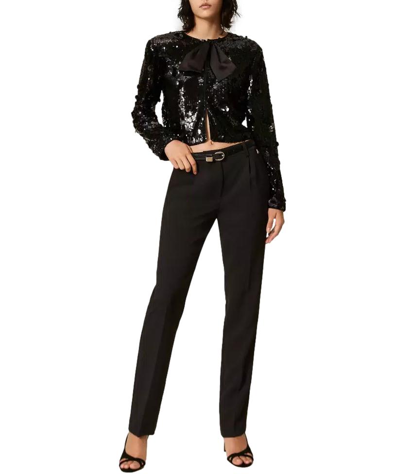 Actitude Twinset Pantalone Nero Donna