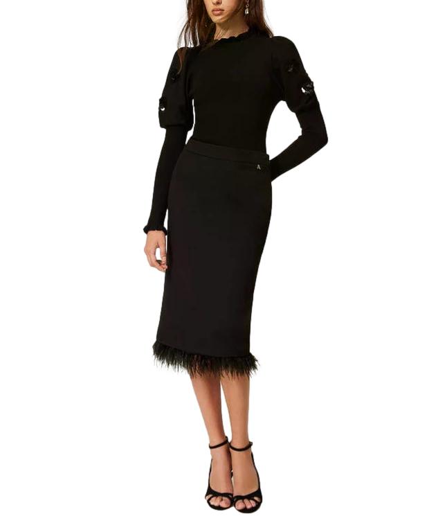 Actitude Twinset Maglia Nero Donna