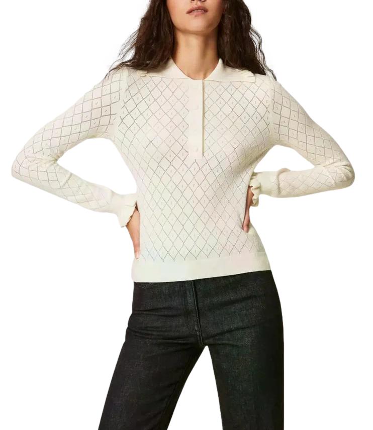 Actitude Twinset Maglia Neve Donna