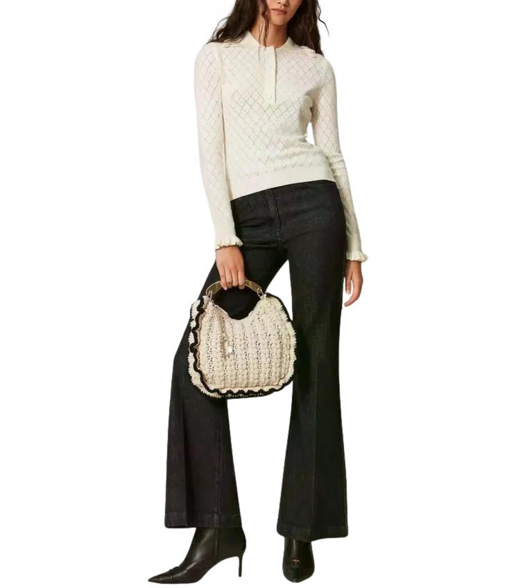 Actitude Twinset Maglia Neve Donna