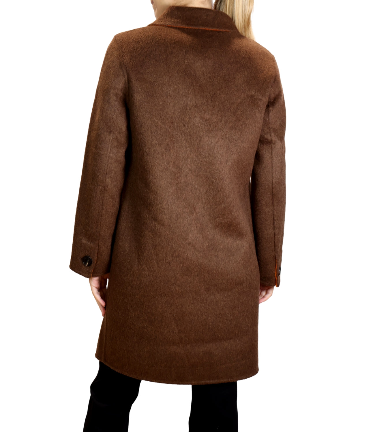 Alexs Bravo Giacca Lunga Reversibile Orange/Chocolate Donna