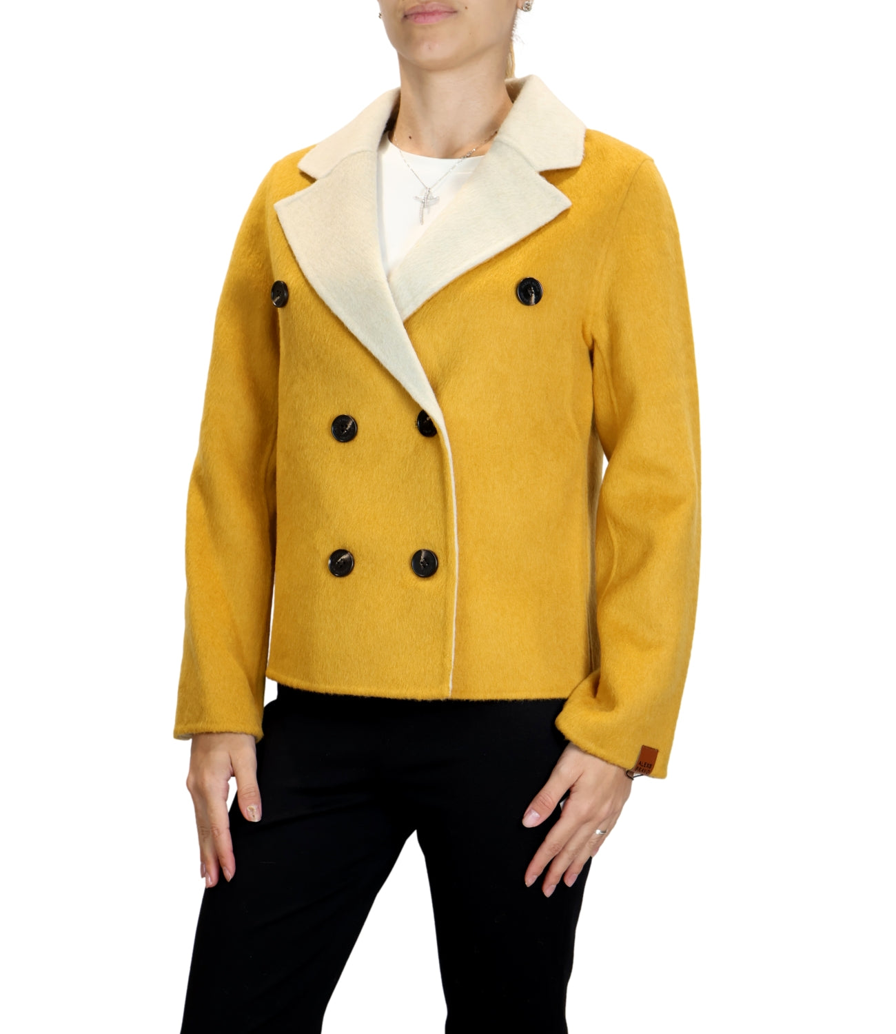 Alexs Bravo Blazer Reversibile Yellow/Beige Donna