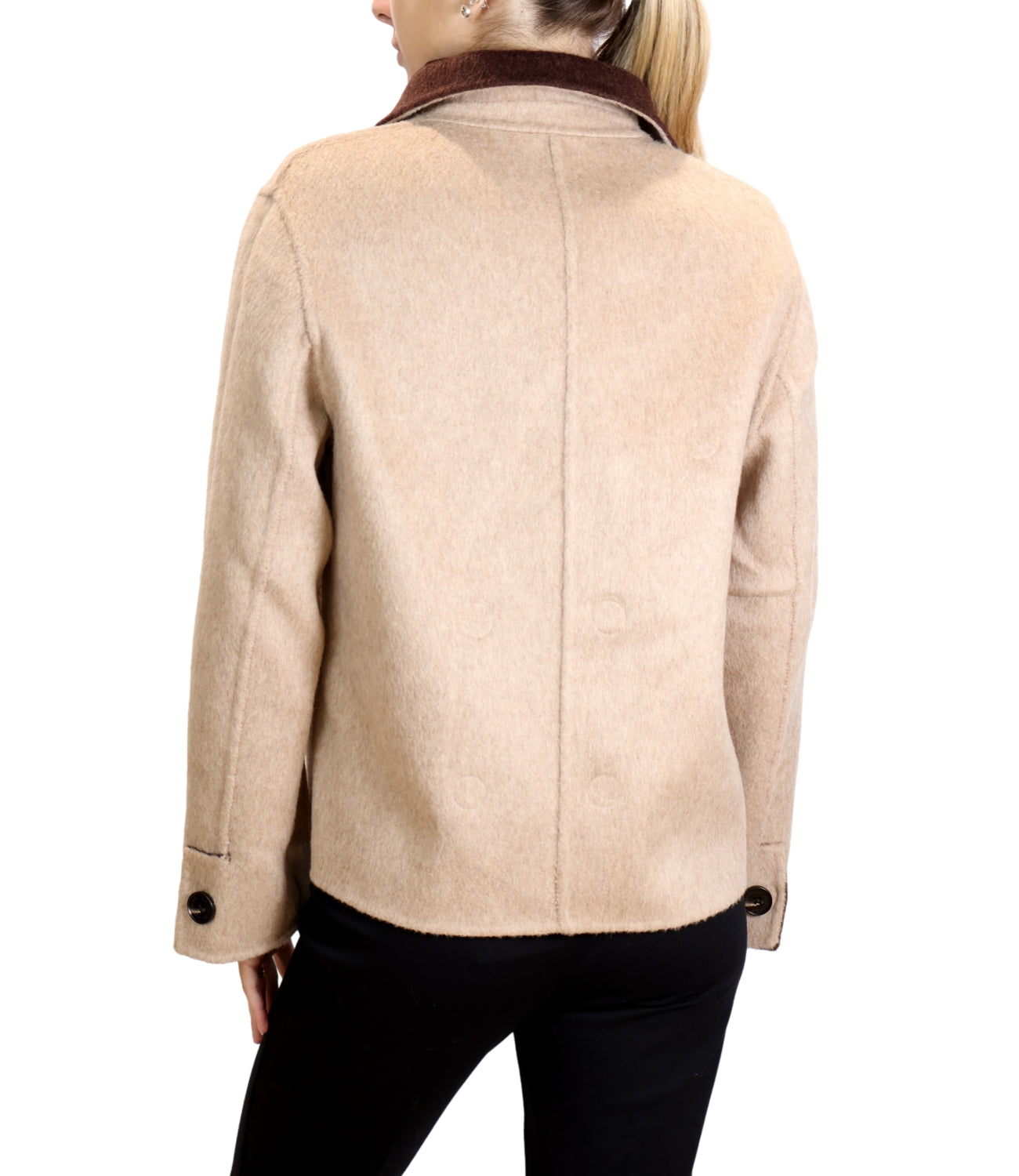 Alexs Bravo Blazer Reversibile Chocolate/Cream Donna
