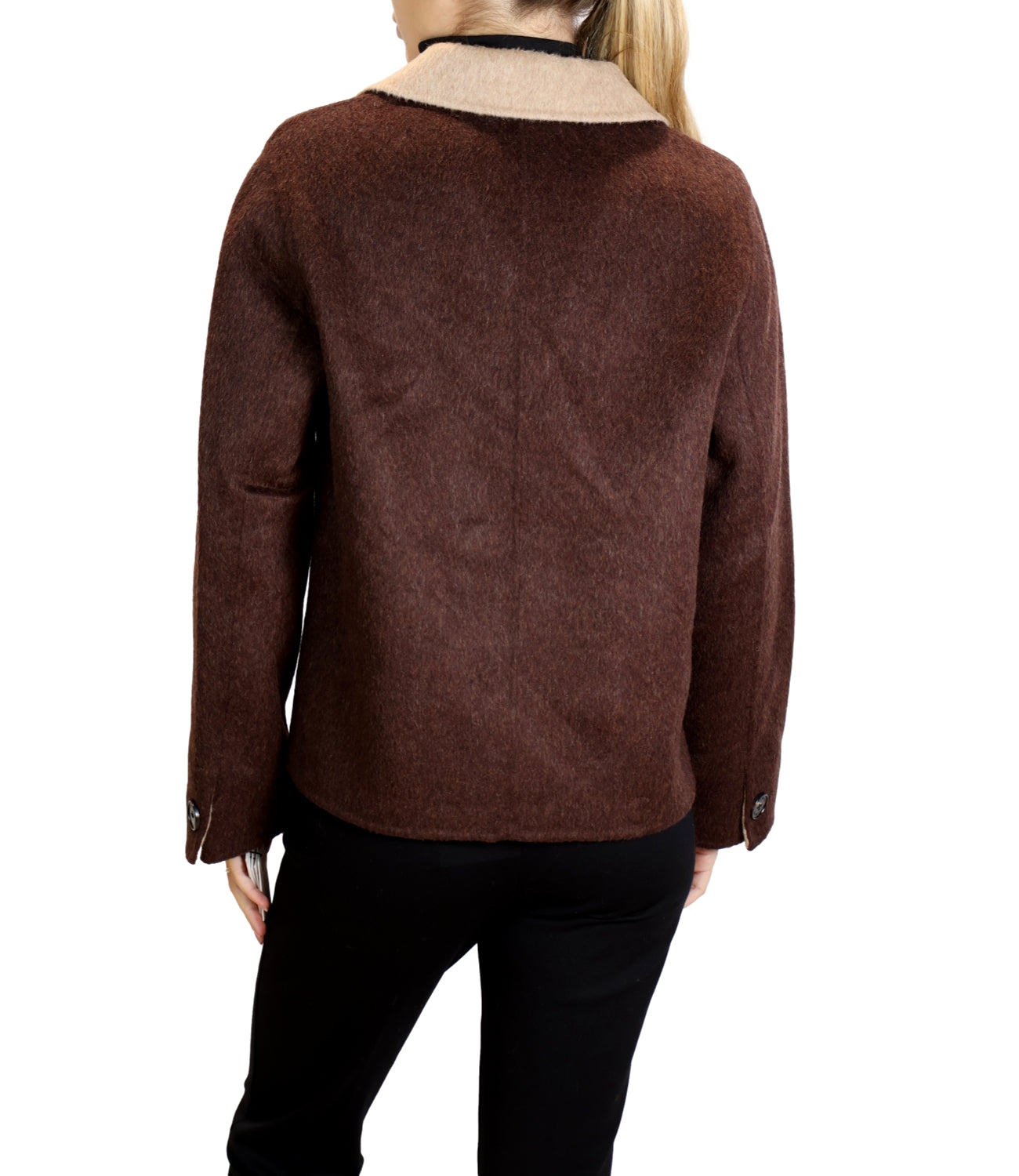 Alexs Bravo Blazer Reversibile Chocolate/Cream Donna