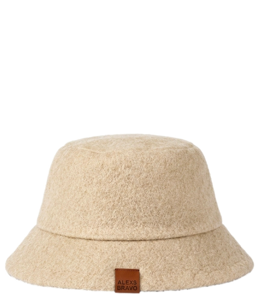 Alexs Bravo Cappello Bucket Yellow/Beige Donna