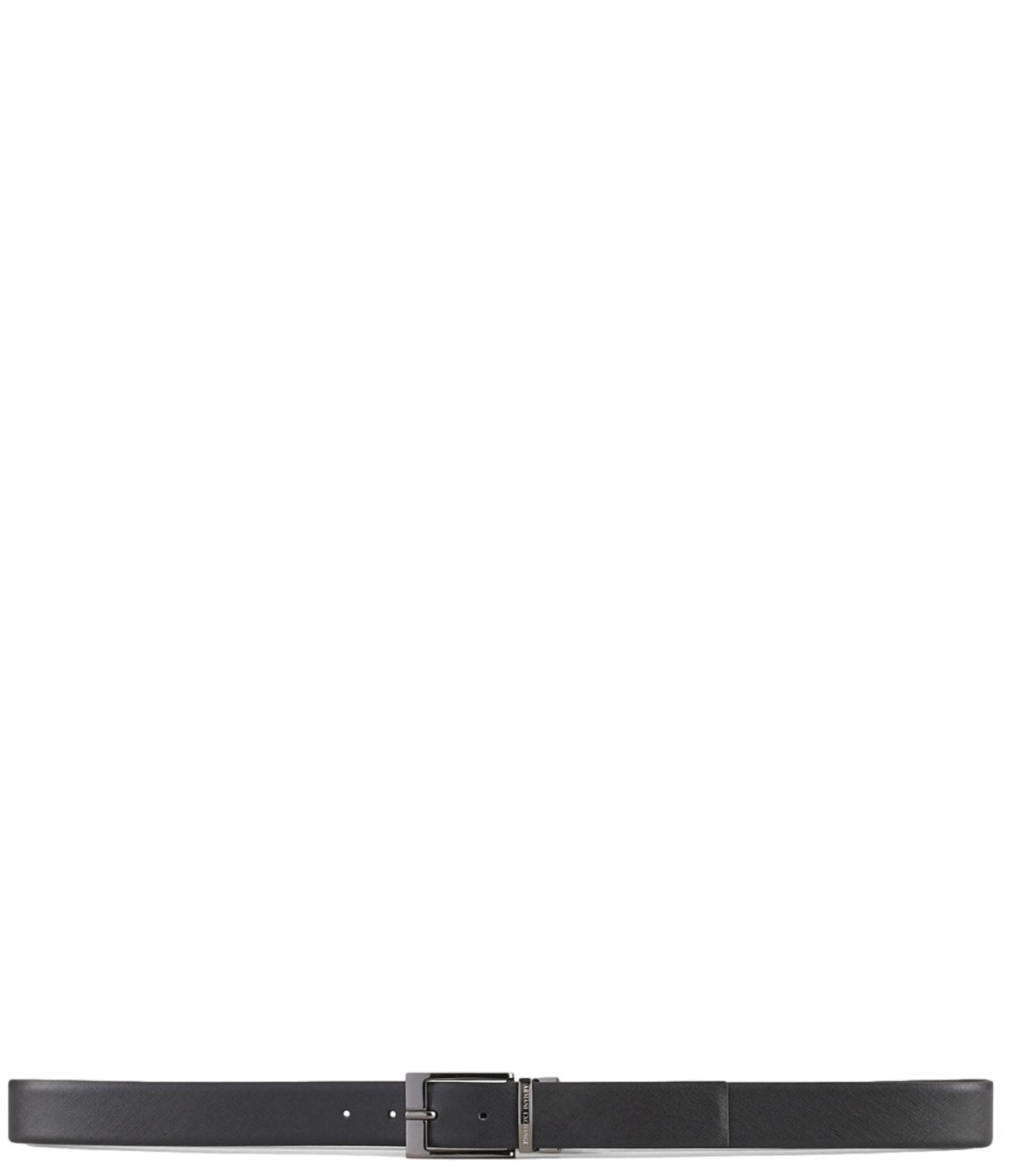 Armani Exchange Cintura reversibile in pelle black/brown uomo
