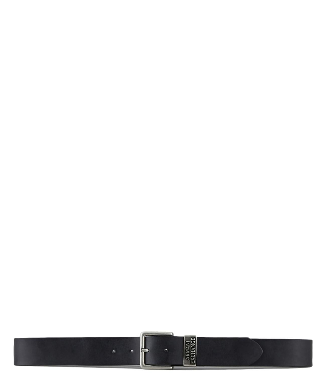 Armani Exchange Cintura in eco pelle nero uomo