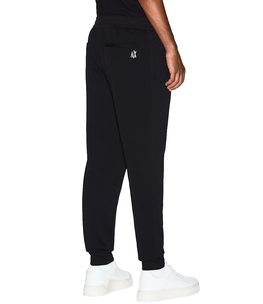 Armani Exchange pantaloni jogger in cotone neri uomo