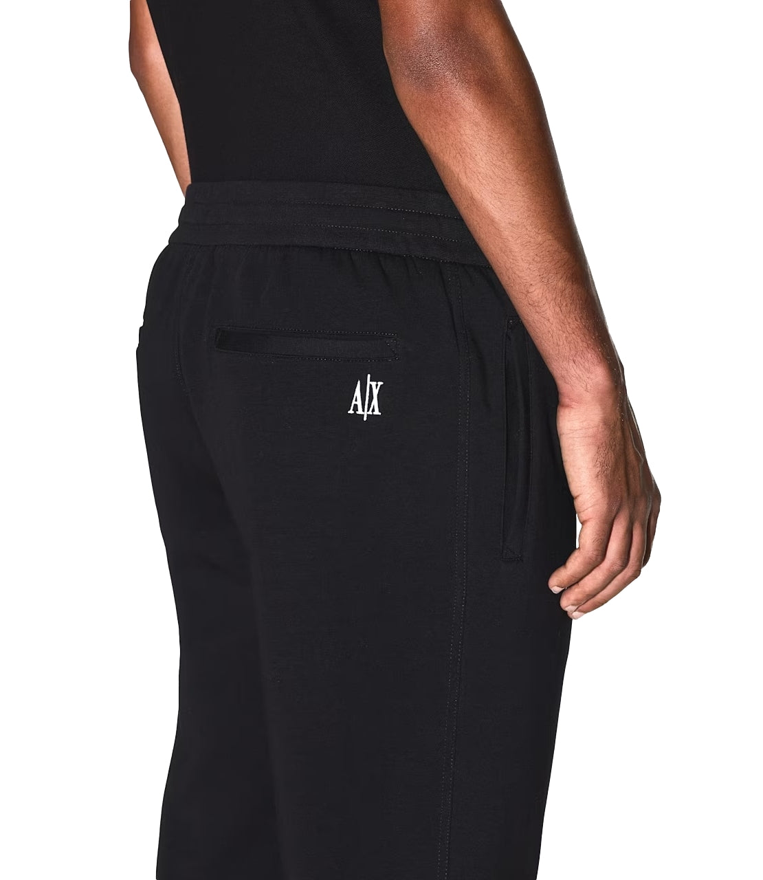 Armani Exchange pantaloni jogger in cotone neri uomo