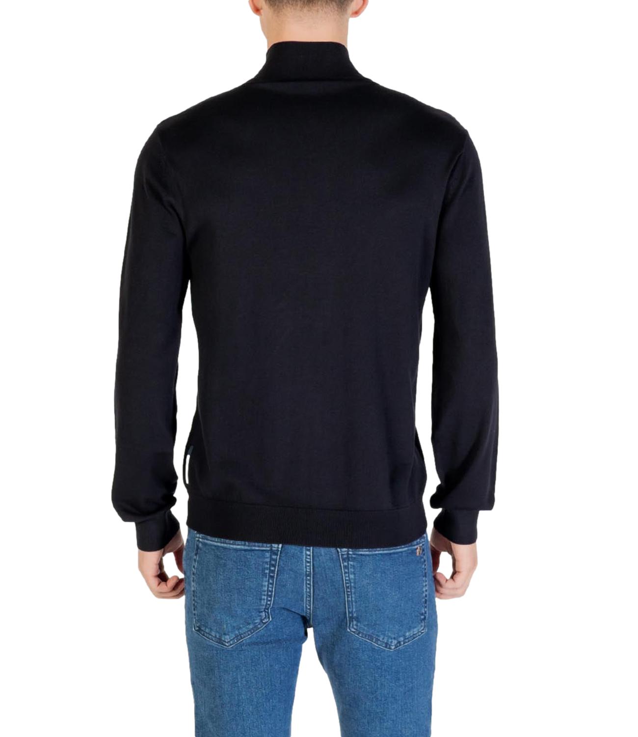 Armani Exchange Cardigan con zip blu uomo