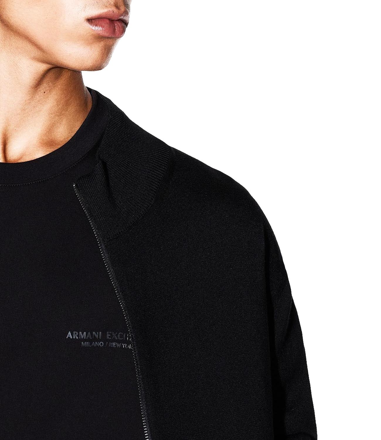 Armani Exchange Cardigan con zip blu uomo