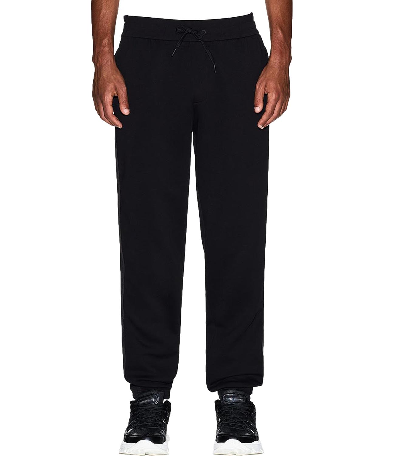 Armani Exchange pantaloni coulisse nero uomo