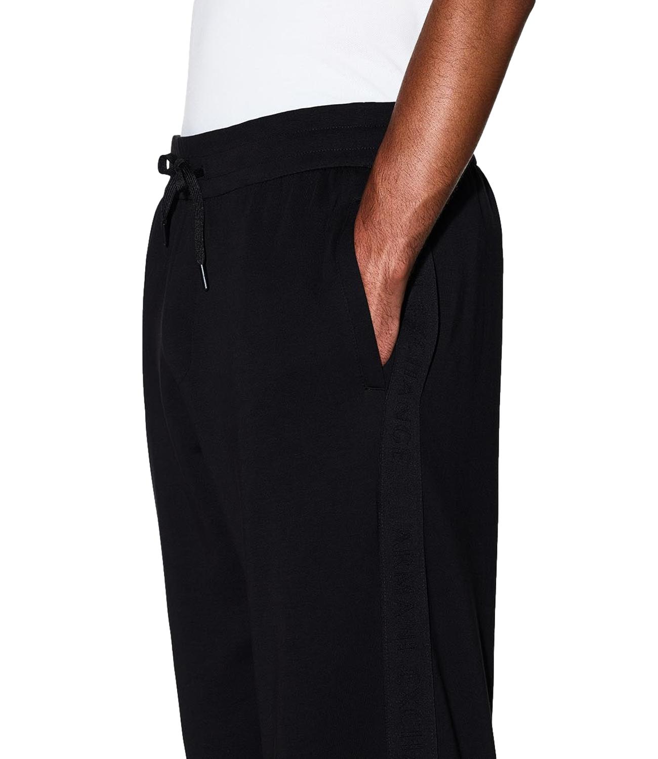 Armani Exchange pantaloni coulisse nero uomo