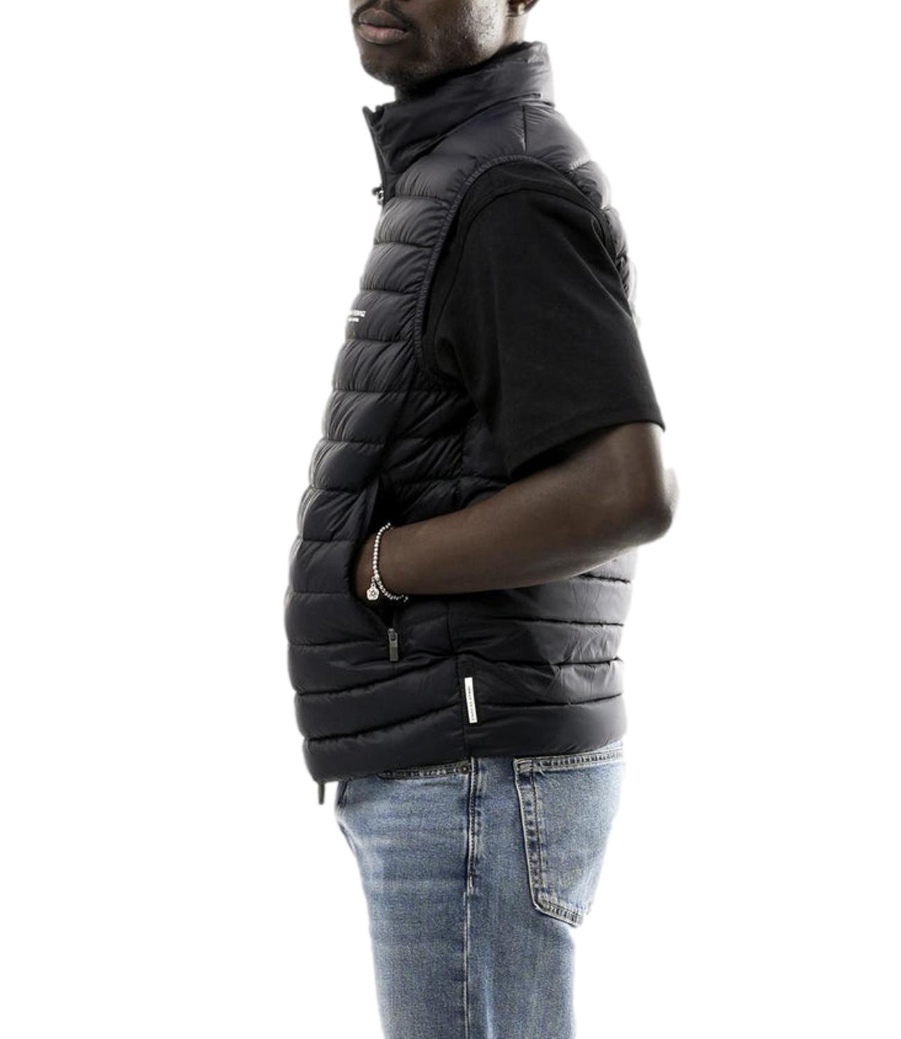 Armani Exchange gilet imbottito logo uomo deep navy