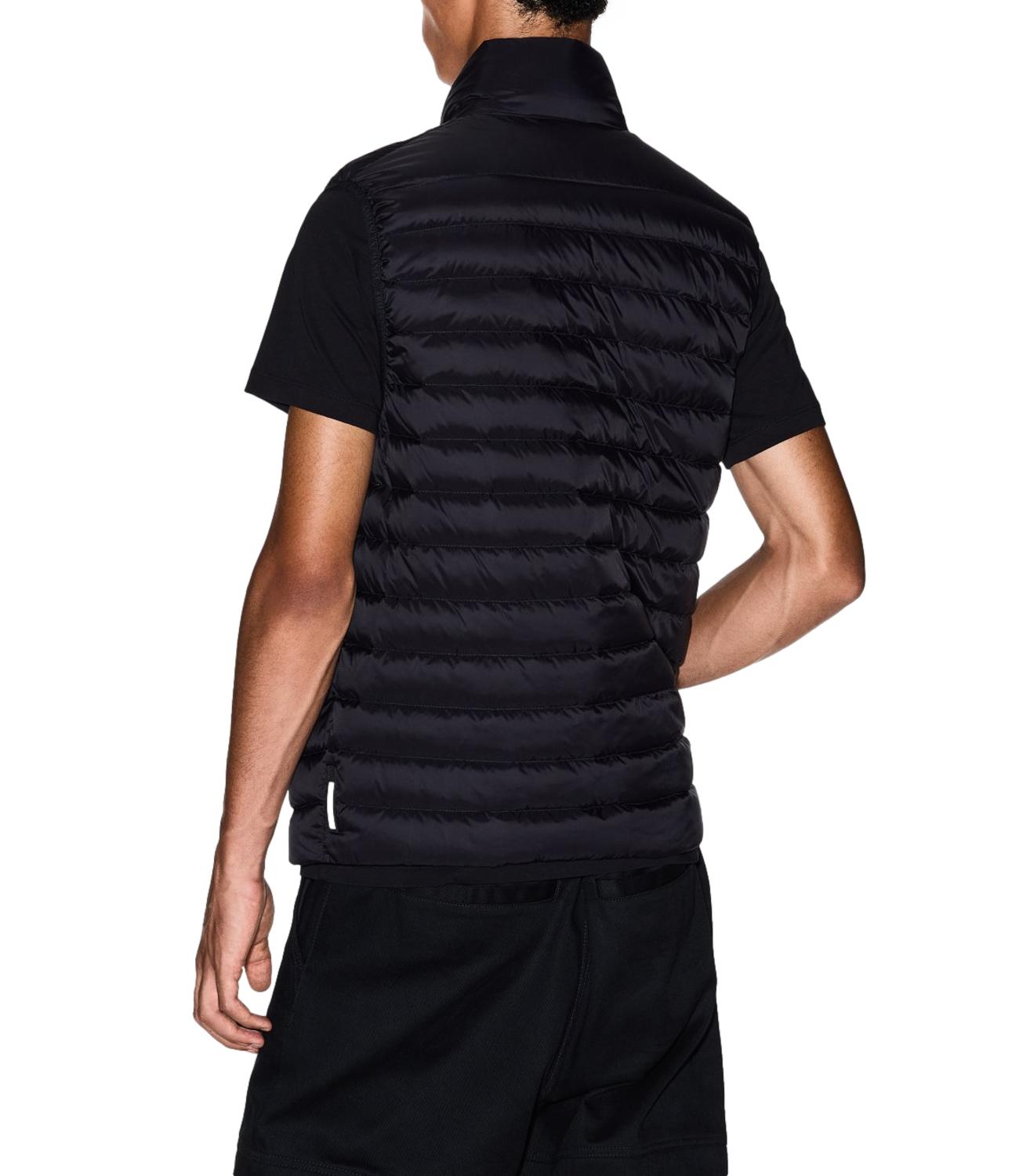 Armani Exchange gilet imbottito logo uomo nero