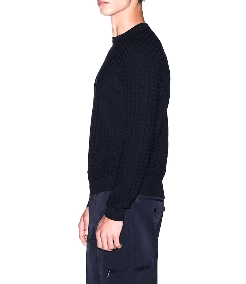 Armani Exchange maglioncino girocollo blu navy uomo