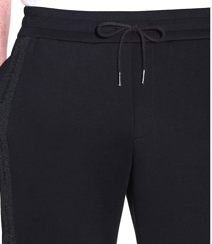Armani Exchange pantaloni regular fit stretch nero uomo