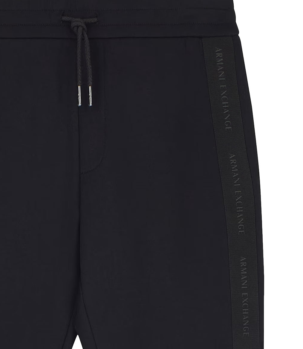 Armani Exchange pantaloni regular fit stretch nero uomo