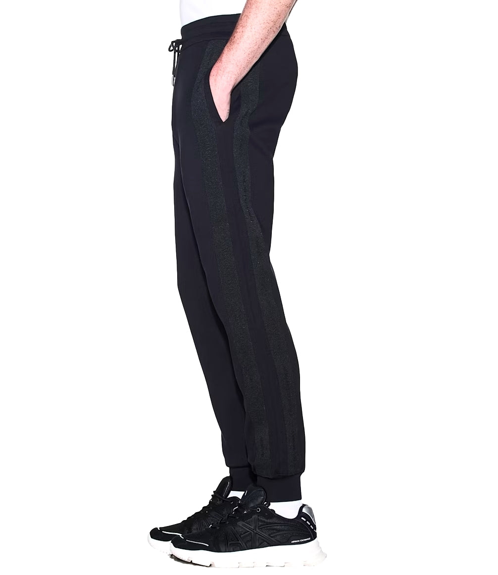 Armani Exchange pantaloni regular fit stretch nero uomo