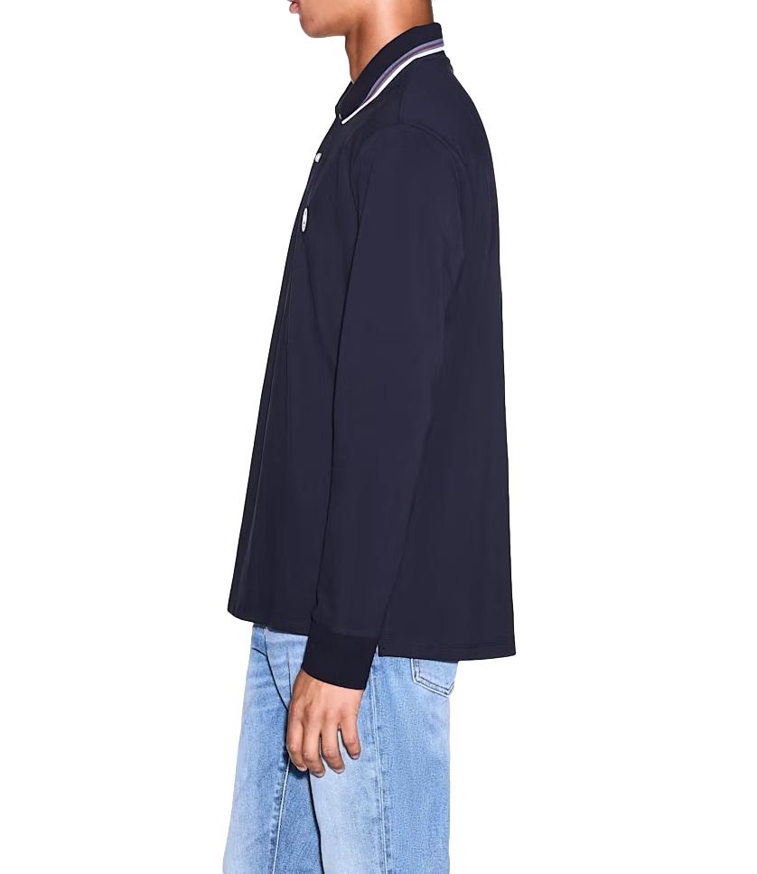 Armani Exchange maglia polo blu uomo