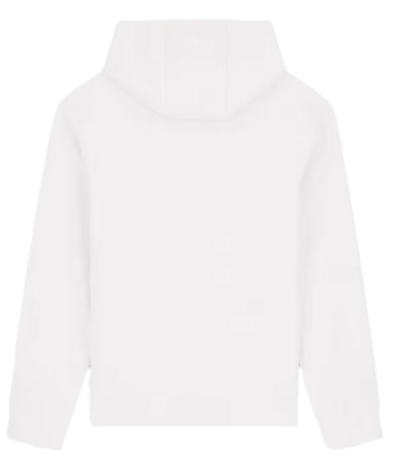 Armani Exchange felpa con cappuccio bianco beige uomo