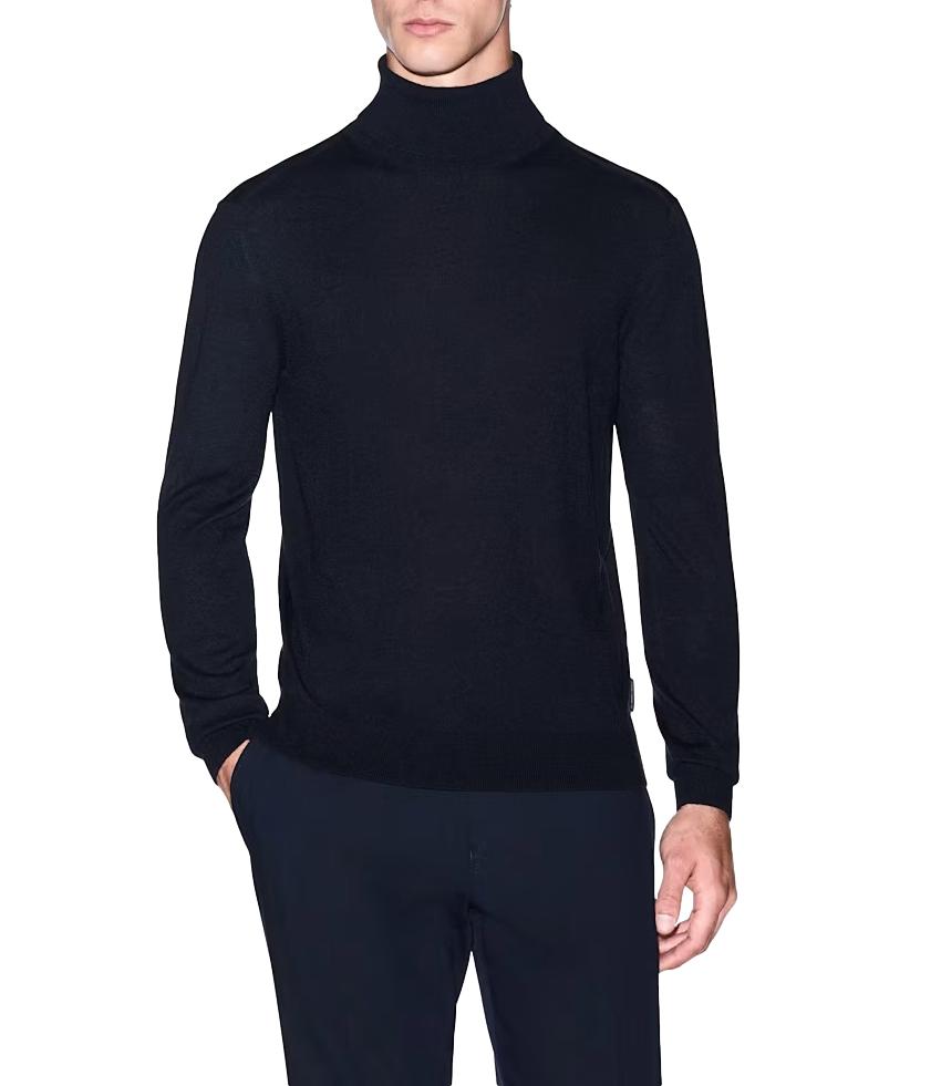 Armani Exchange pullover blu uomo