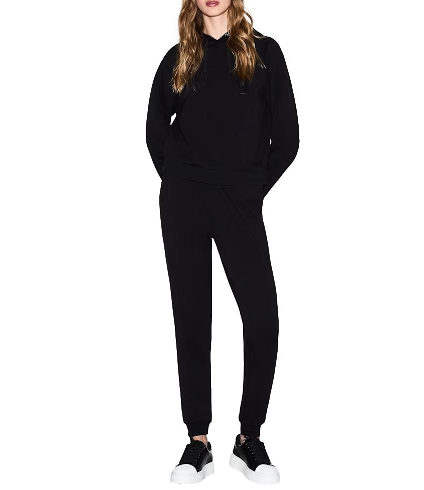 Armani Exchange pantalone sportivo da donna nero